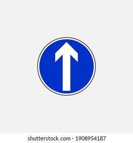 Arrow vertical road sign icon. Traffic signs symbol modern, simple, vector, icon for website design, mobile app, ui. Vector Illustration