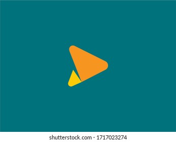 Arrow video play logo symbol concept companies delivery transport and others