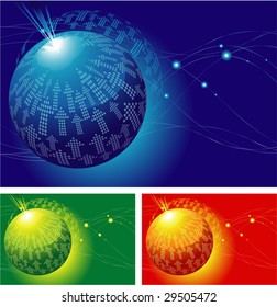 Arrow vortex #37. Vector background.