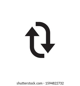 Arrow way path icon logo design inspiration vector template