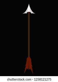Arrow weapon element vector iillustrate design.