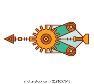 arrow weapon on white background vector illustration