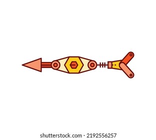 arrow weapon on white background vector illustration