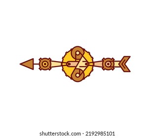 arrow weapon on white background vector illustration