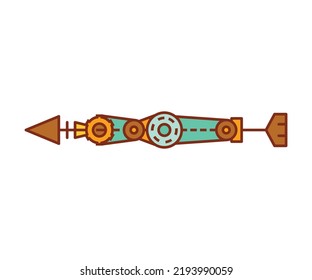 arrow weapon on white background vector illustration