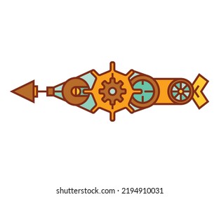 arrow weapon on white background vector illustration