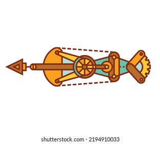 arrow weapon on white background vector illustration