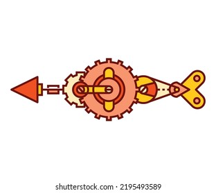 arrow weapon on white background vector illustration
