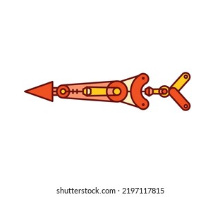 arrow weapon on white background vector illustration