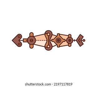 arma de flecha en ilustración de vector de fondo blanco