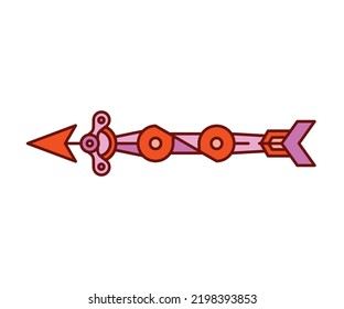arrow weapon on white background vector illustration