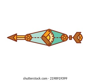 arrow weapon on white background vector illustration