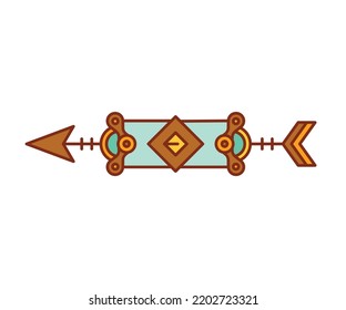 arrow weapon on white background vector illustration