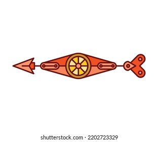 arrow weapon on white background vector illustration