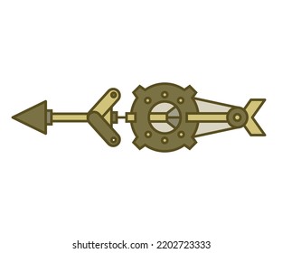 arrow weapon on white background vector illustration