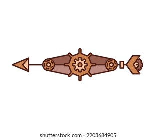 arrow weapon on white background vector illustration