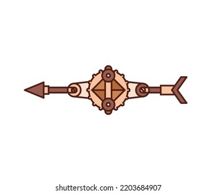 arrow weapon on white background vector illustration
