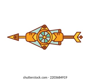 arrow weapon on white background vector illustration