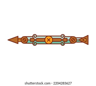 arrow weapon on white background vector illustration