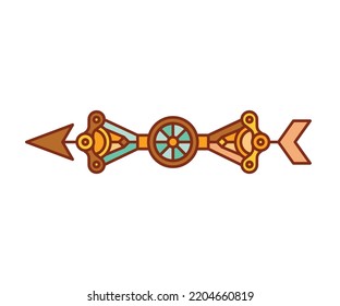 arrow weapon on white background vector illustration