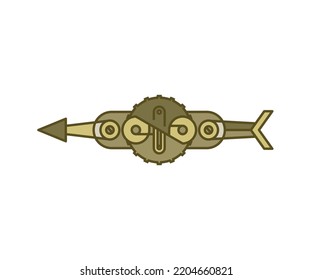 arrow weapon on white background vector illustration