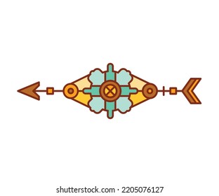 arrow weapon on white background vector illustration