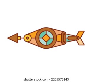 arrow weapon on white background vector illustration