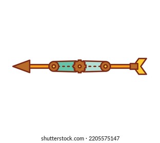 arrow weapon on white background vector illustration
