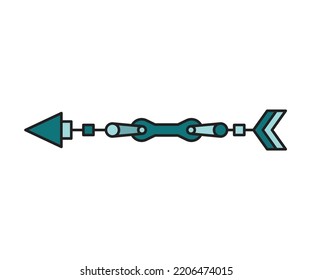 arrow weapon on white background vector illustration