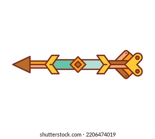 arrow weapon on white background vector illustration