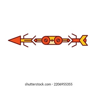 arrow weapon on white background vector illustration
