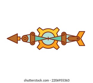 arrow weapon on white background vector illustration