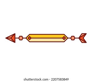 arma de flecha en ilustración de vector de fondo blanco