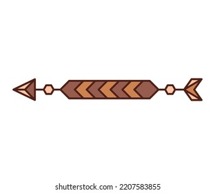 arrow weapon on white background vector illustration