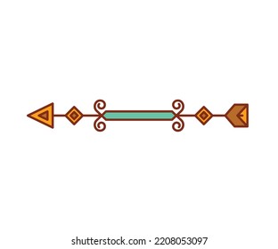 arma de flecha en ilustración de vector de fondo blanco