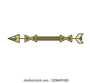 arrow weapon on white background vector illustration