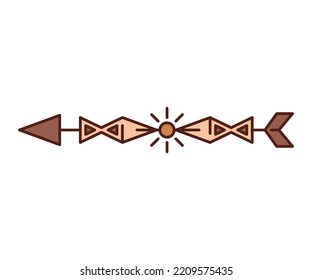 arrow weapon on white background vector illustration