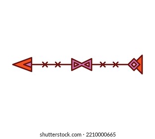 arma de flecha en ilustración de vector de fondo blanco