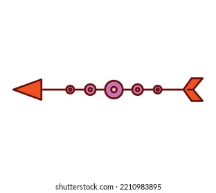 arrow weapon on white background vector illustration