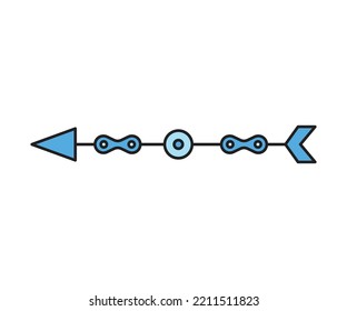 arrow weapon on white background vector illustration