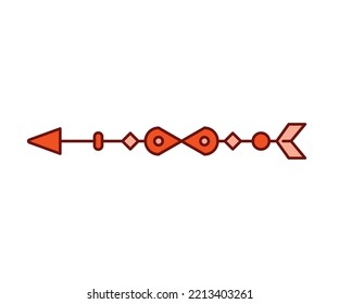 arrow weapon on white background vector illustration