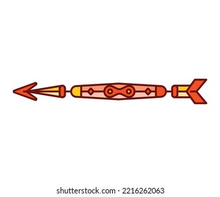 arrow weapon on white background vector illustration