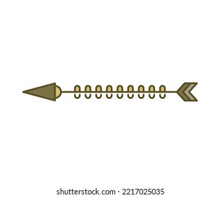 arrow weapon on white background vector illustration