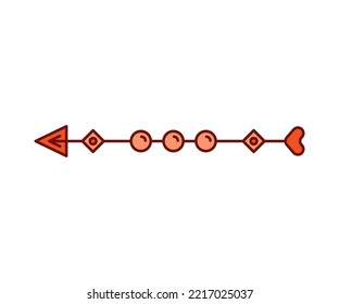 arrow weapon on white background vector illustration