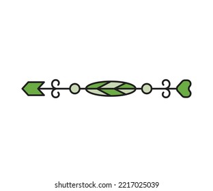 arrow weapon on white background vector illustration