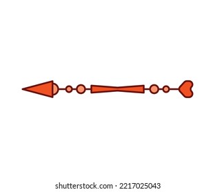 arrow weapon on white background vector illustration