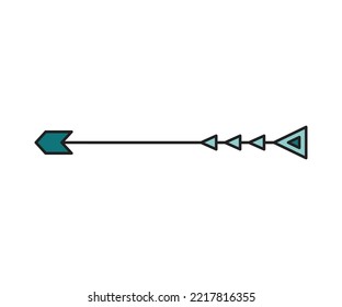 arrow weapon on white background vector illustration