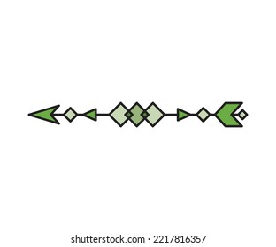 arma de flecha en ilustración de vector de fondo blanco
