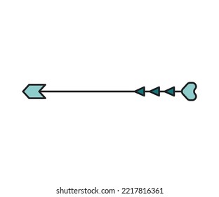 arrow weapon on white background vector illustration