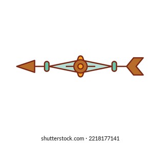 arrow weapon on white background vector illustration